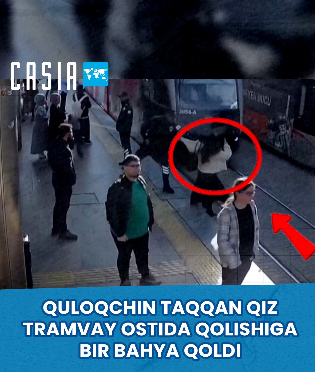 Girl in Turkey Nearly Hit by Tram While Wearing Earphones