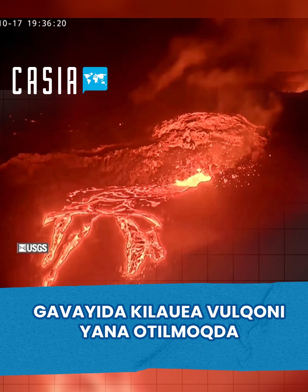 Kilauea Volcano in Hawaii Erupts Again