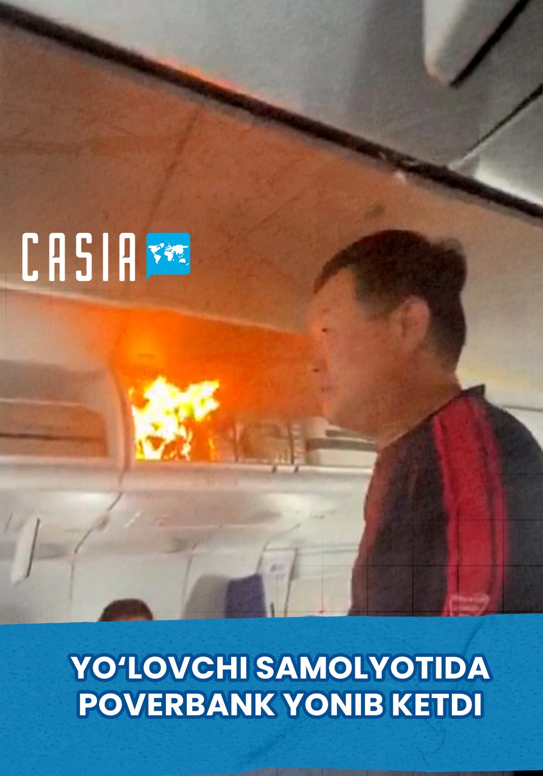 Power Bank Catches Fire on Air China Flight