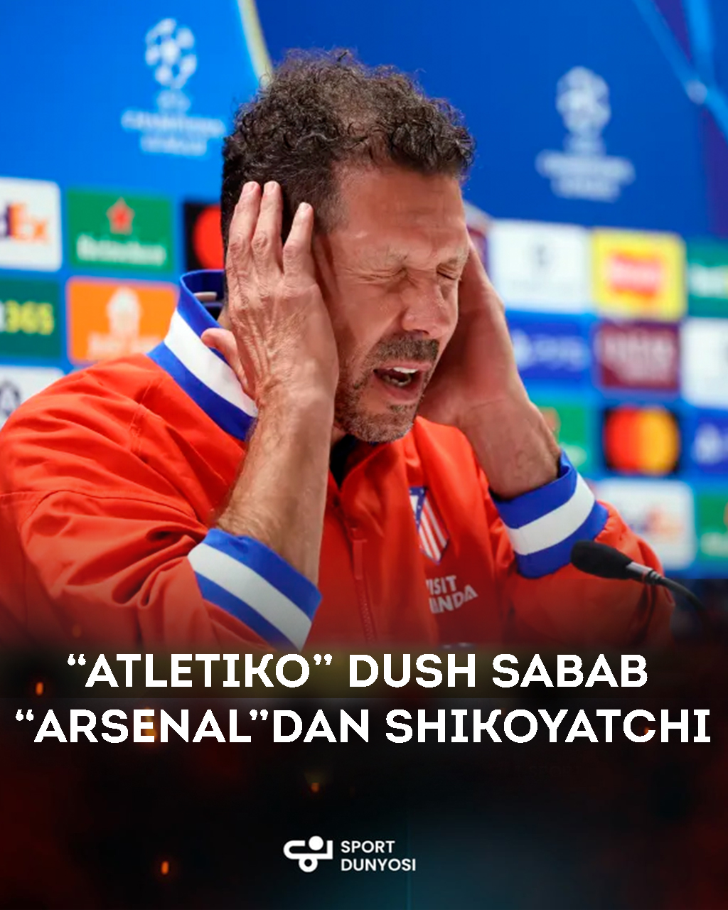 Atletico Madrid complain to Arsenal over shower