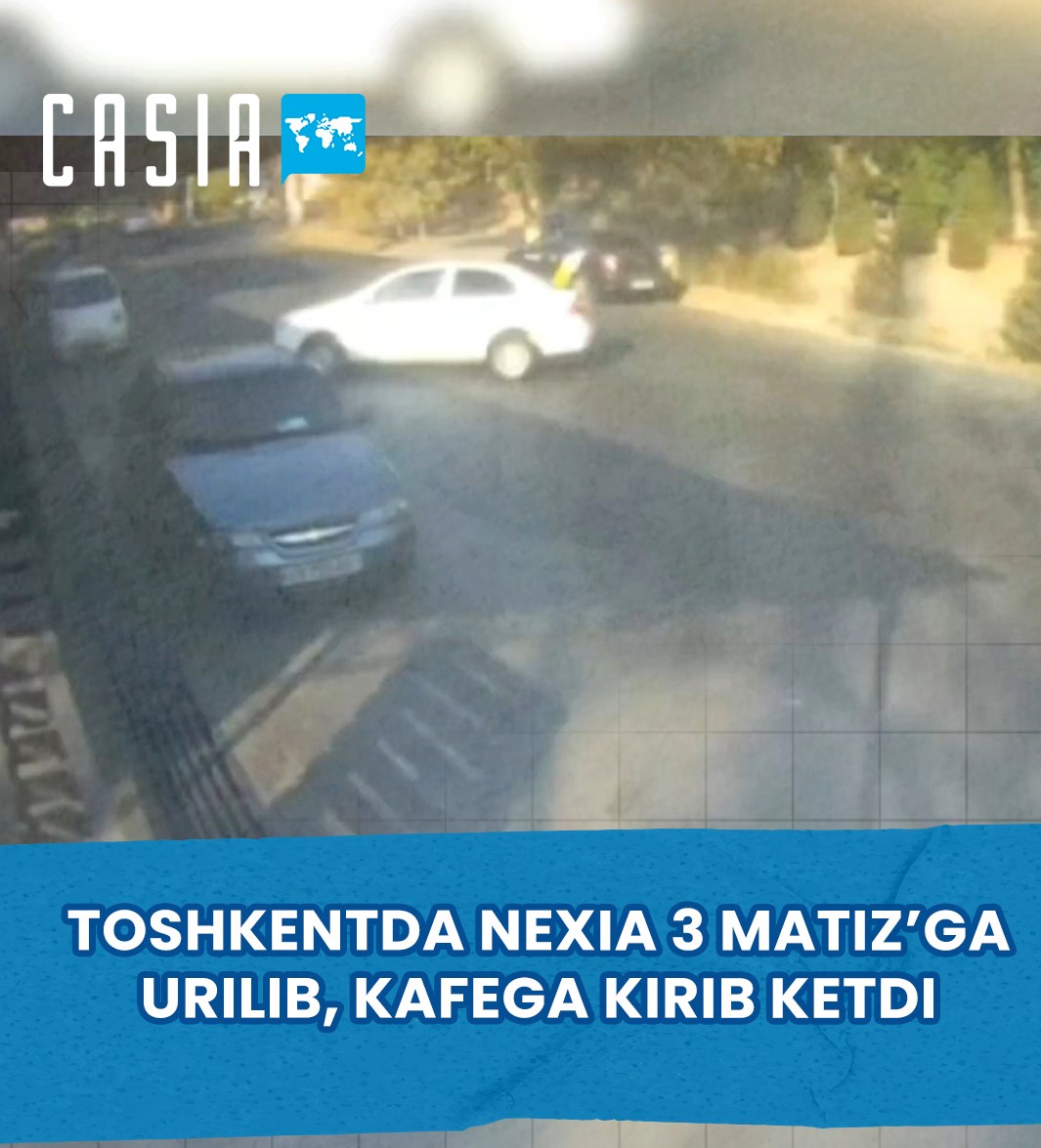 Nexia-3 Crashes into a Café After Hitting a Matiz in Tashkent