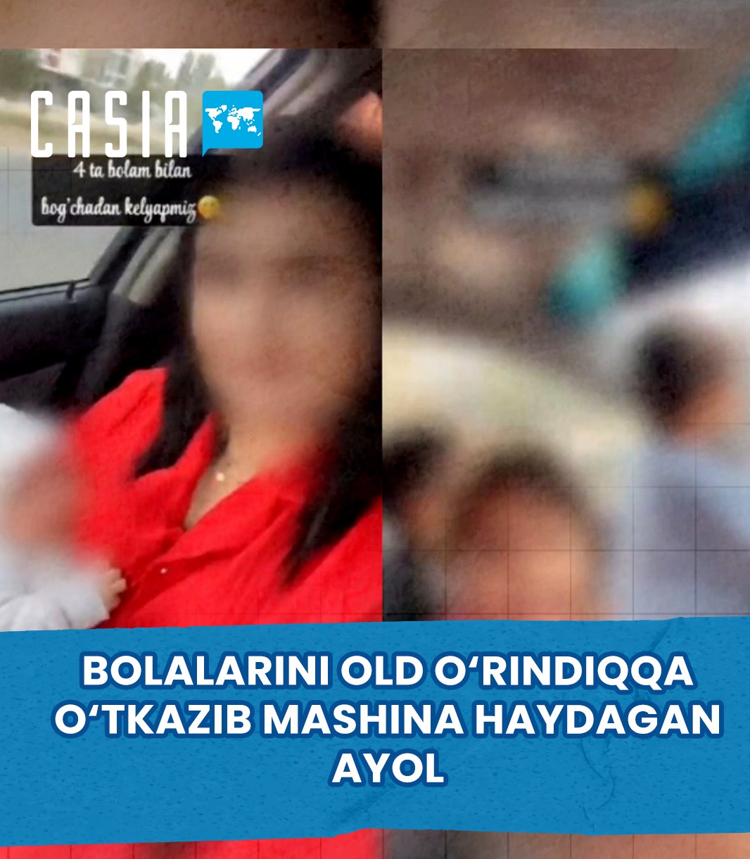 Woman Penalized for Driving with Children in the Front Seat