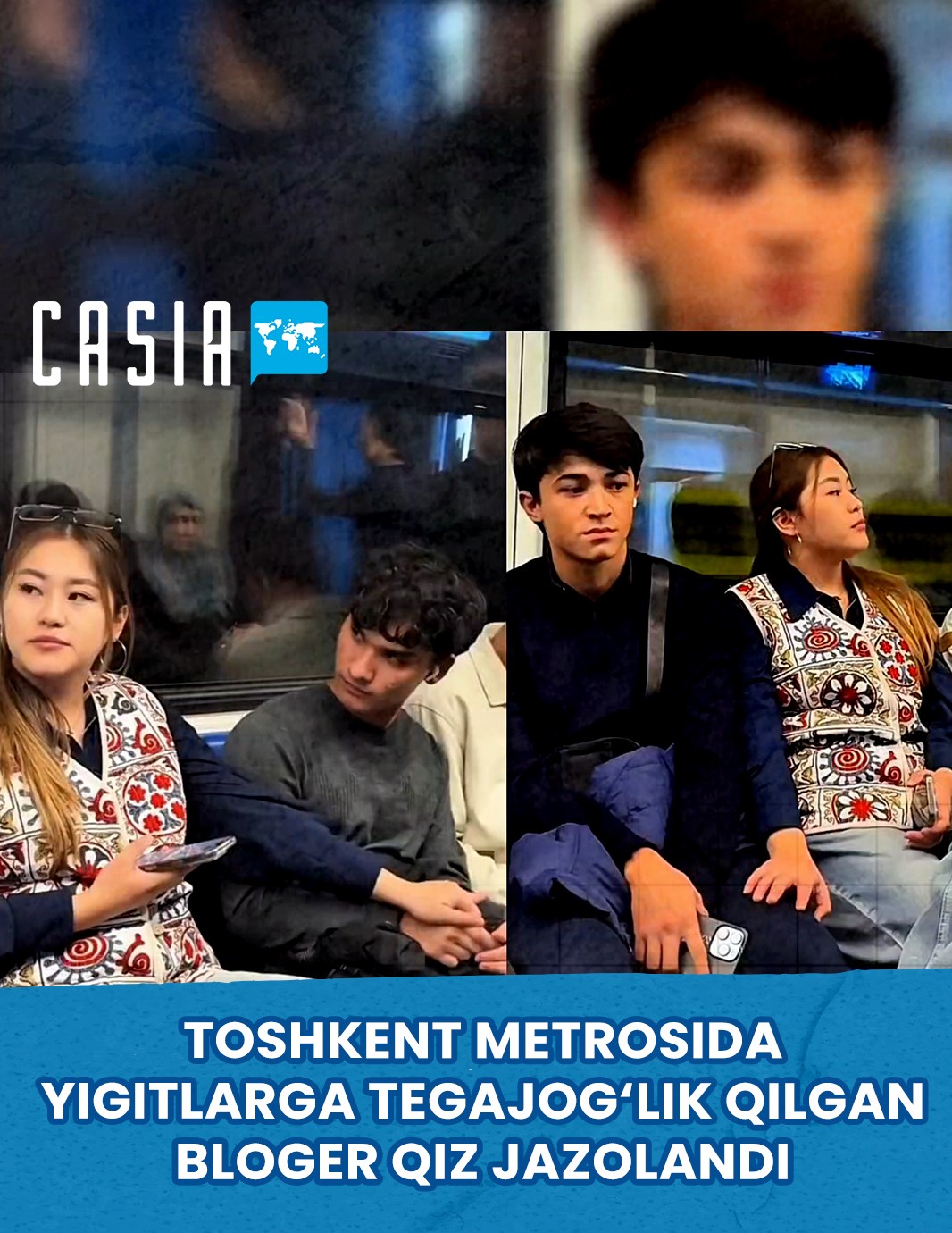 Kazakh blogger who harassed men in the Tashkent metro faces administrative charges.