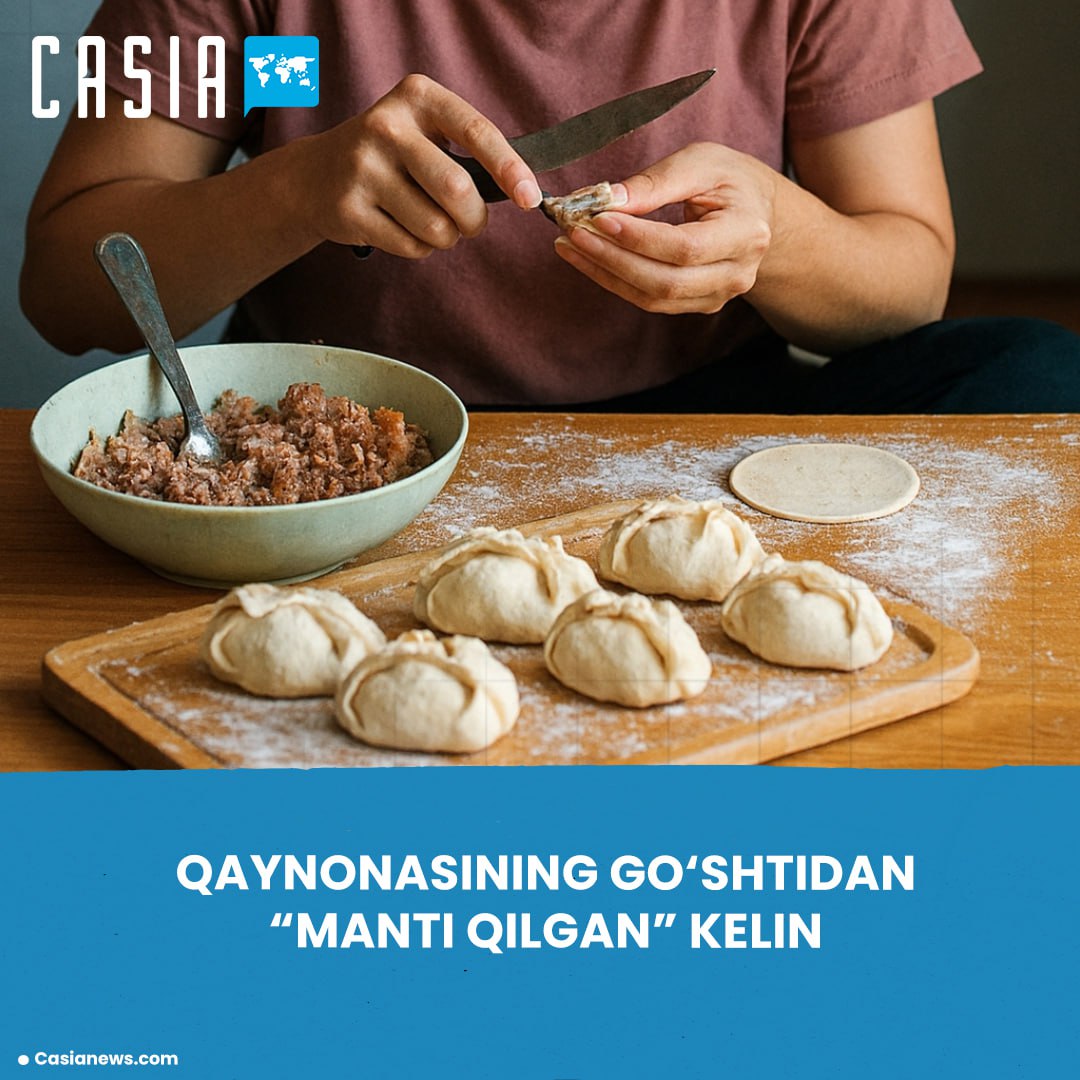 A bride who "made manti" from her mother-in-law's meat
