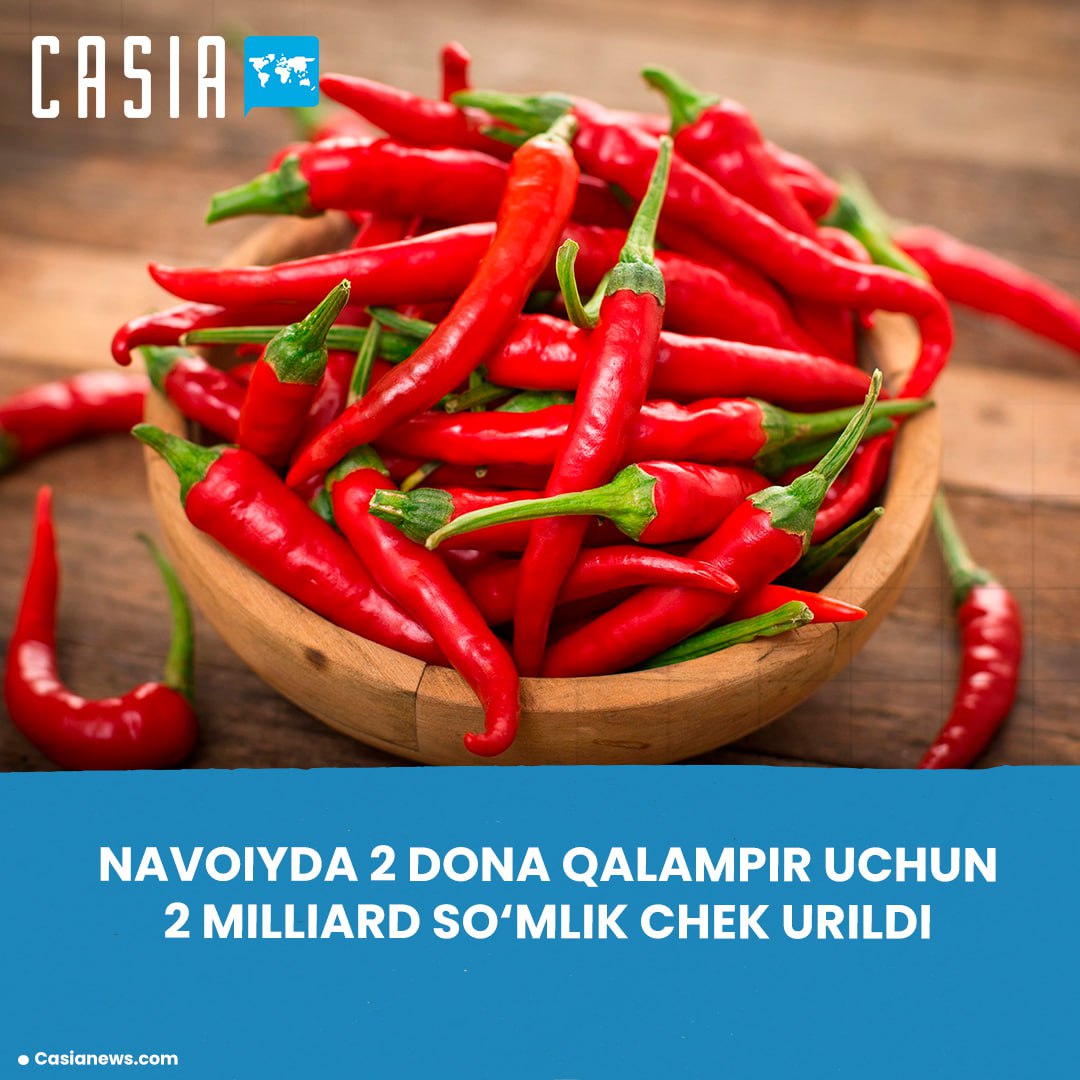 2 Billion Soum Receipt Issued for Two Peppers in Navoi