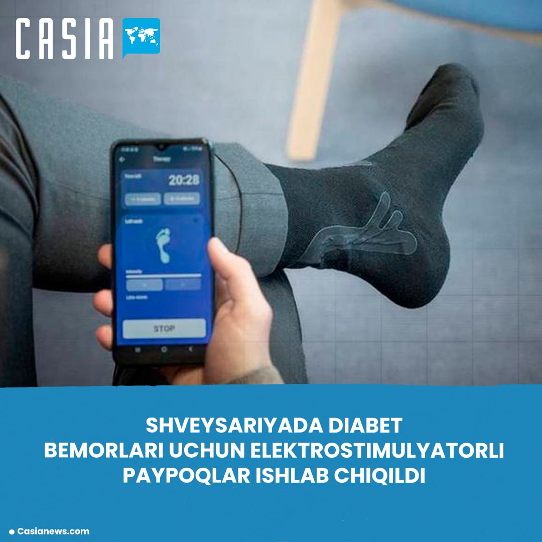 Electrically stimulating socks for diabetic patients have been developed in Switzerland