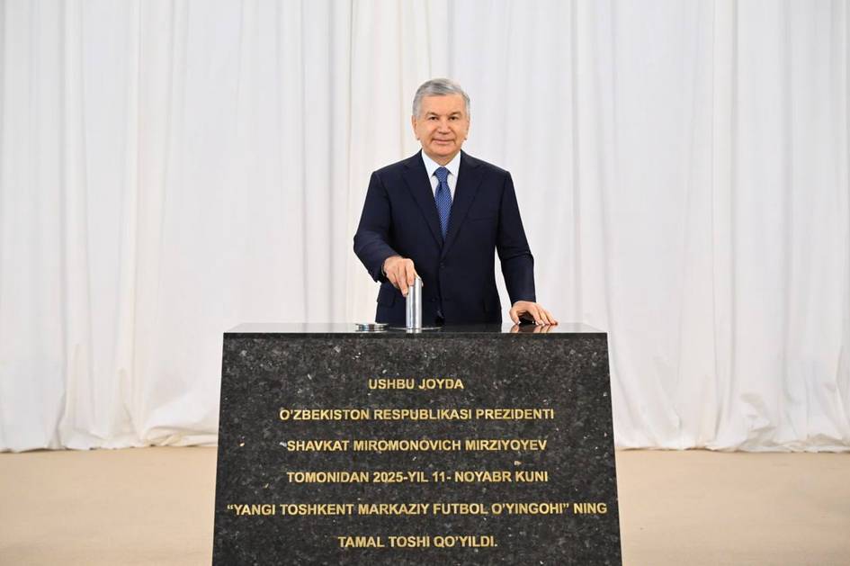 Construction of a $100 million stadium has begun in New Tashkent