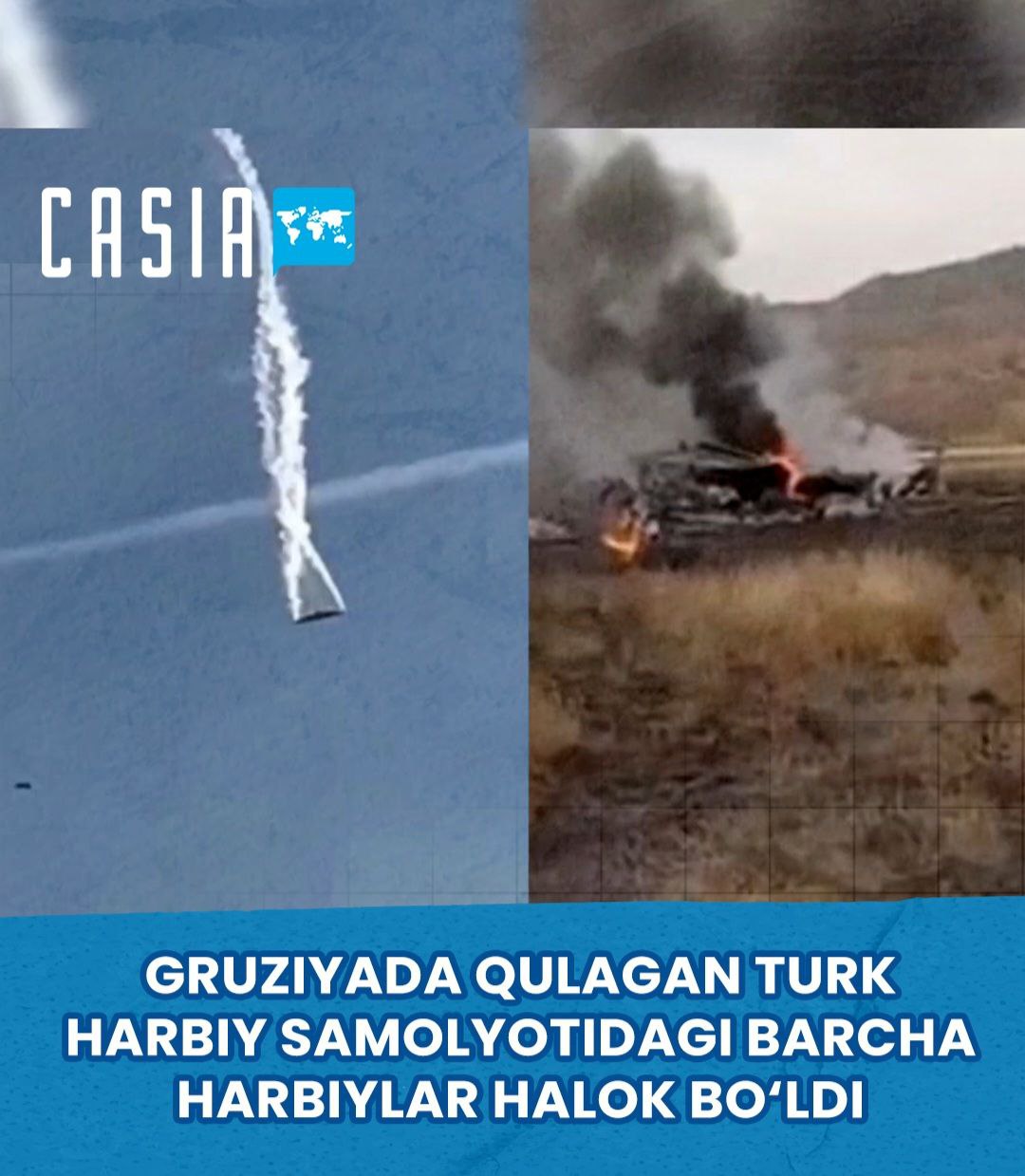 20 servicemen killed in Turkish military plane crash in Georgia
