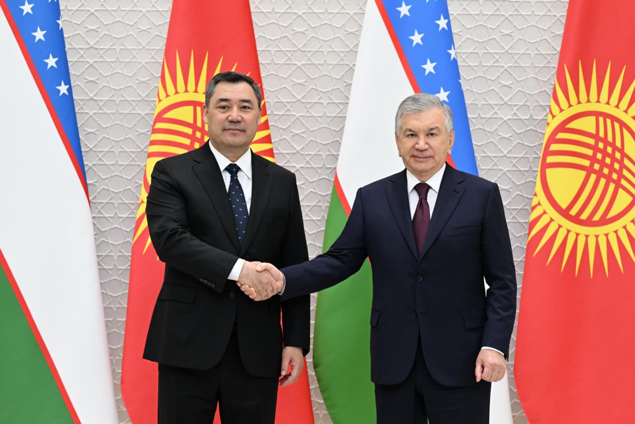 Sadir Japarov in Uzbekistan