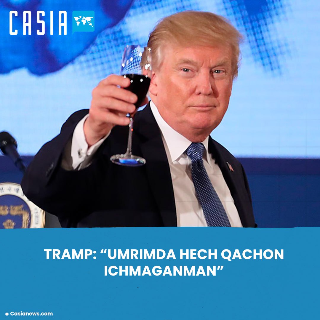 Trump: “I have never drunk in my life”