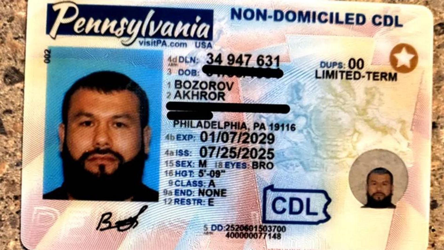 Uzbek citizen arrested in US on terrorism charges