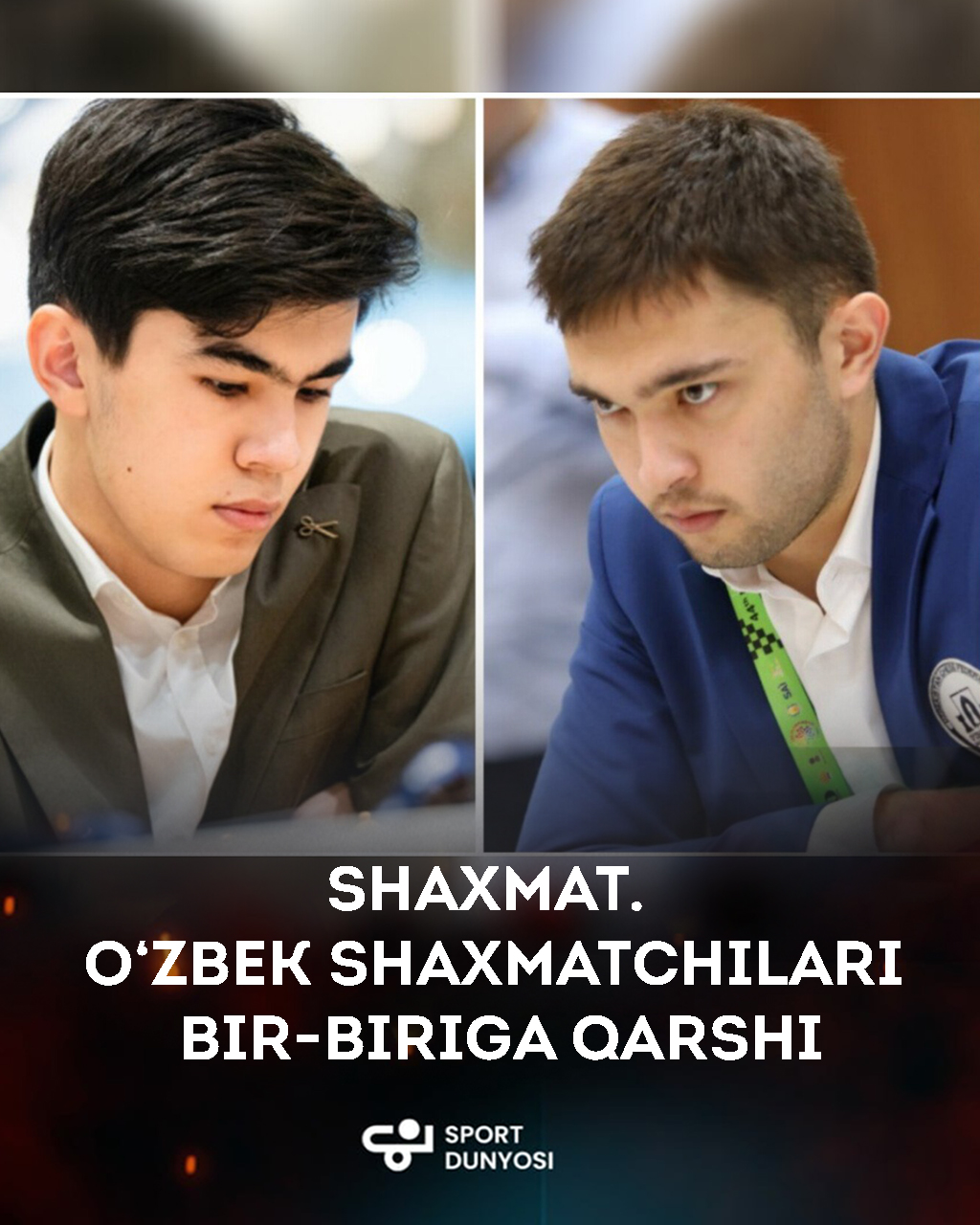 Chess. Uzbek chess players face each other