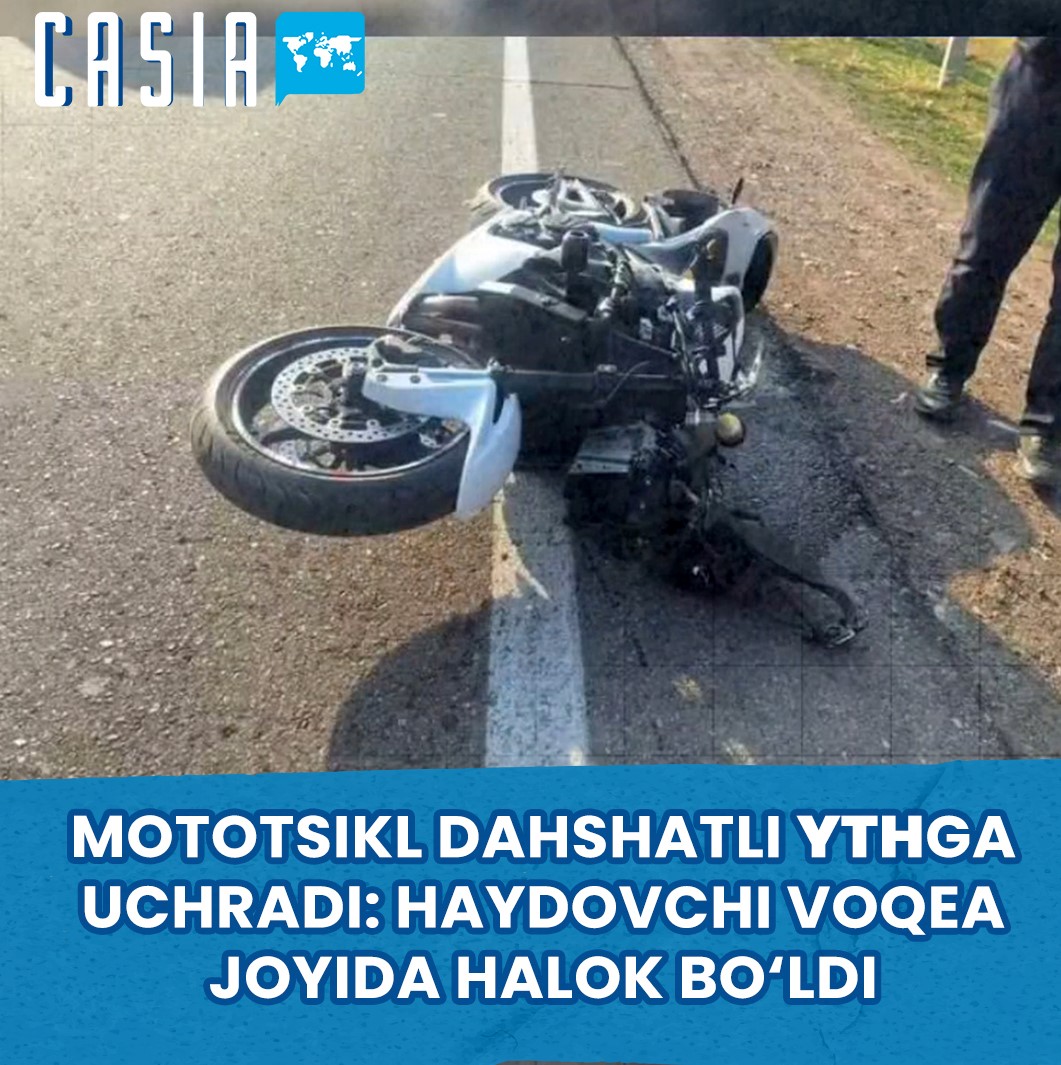 Horrific motorcycle accident in Bo‘stonliq: rider dies at the scene