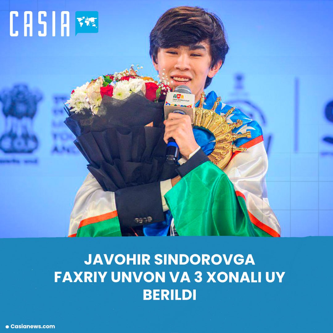 Shavkat Mirziyoyev awarded Javohir Sindorov