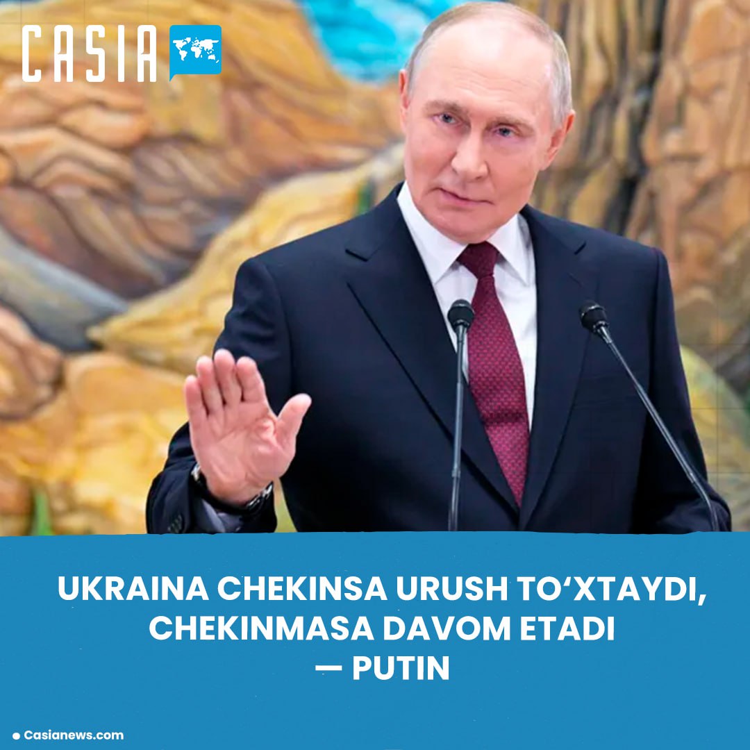 “If Ukraine retreats, the war will stop; if not, it will continue,” — Putin