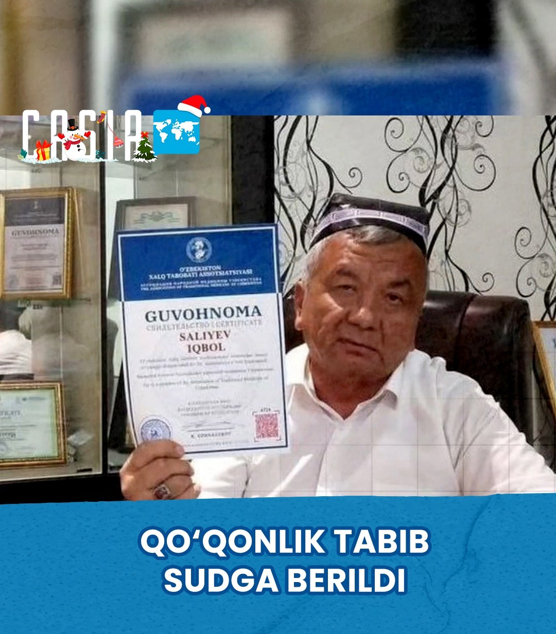 Kokand healer taken to court for violations of the law