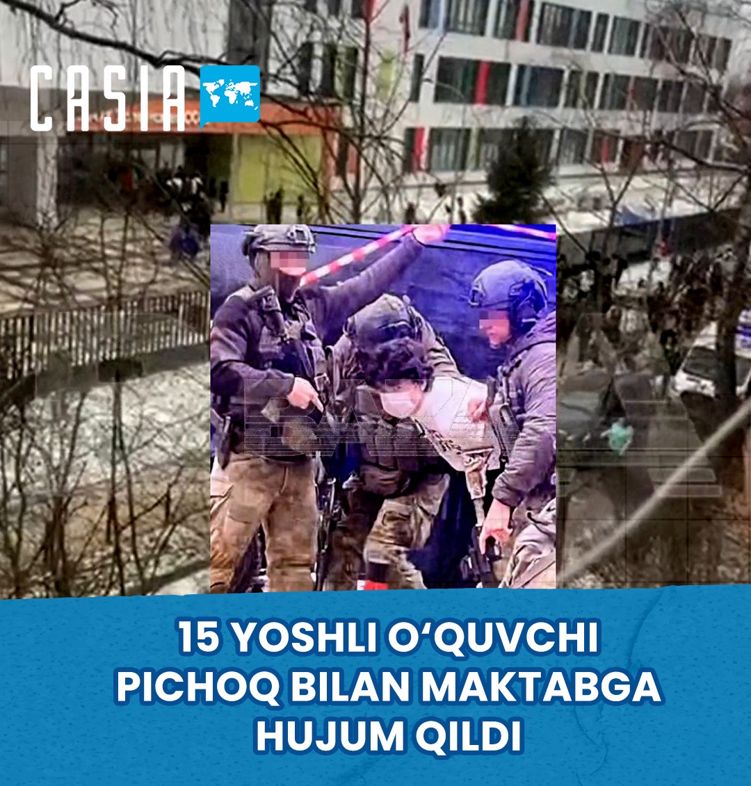 A 15-year-old student attacked a school with a knife in Russia
