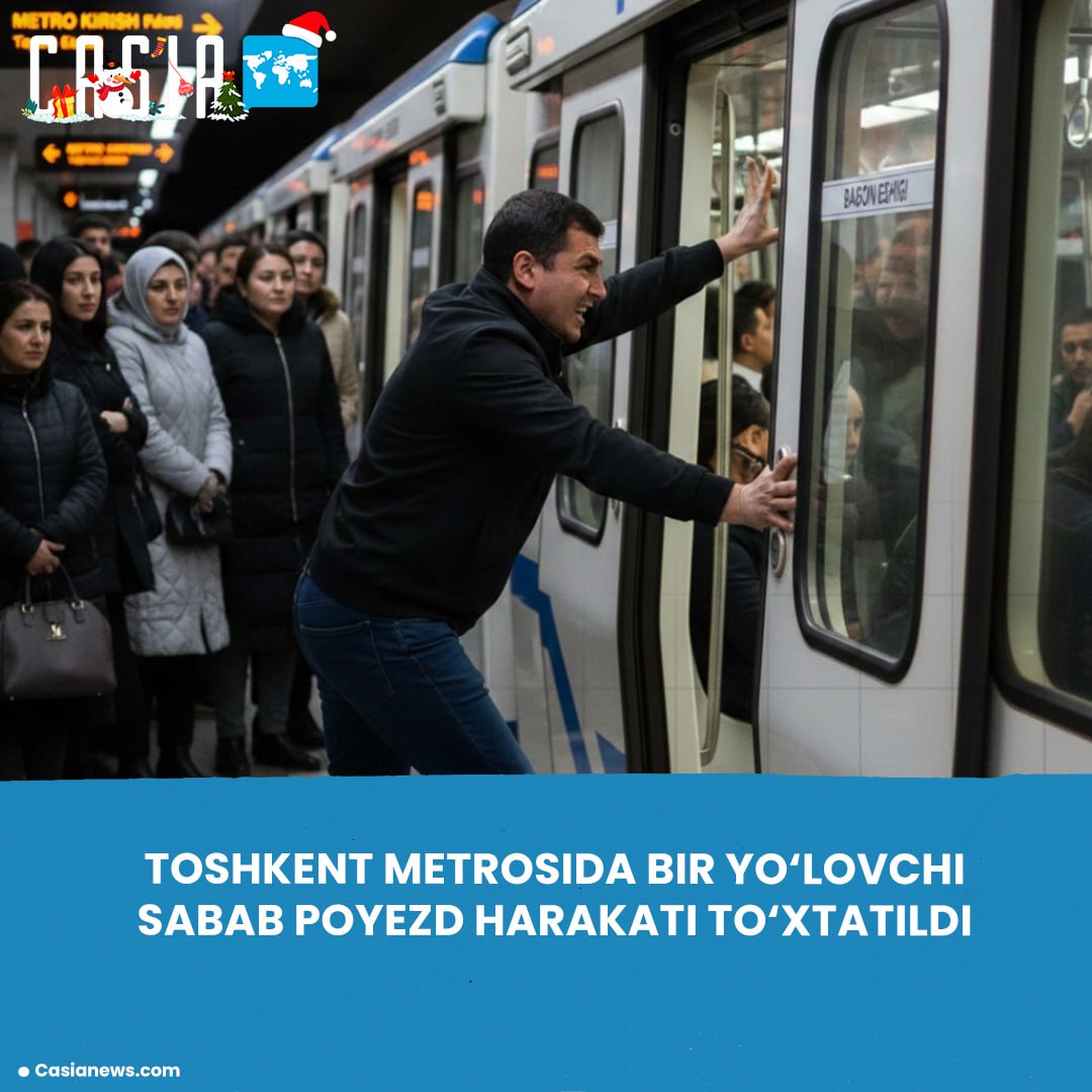 Tashkent metro train service suspended due to passenger
