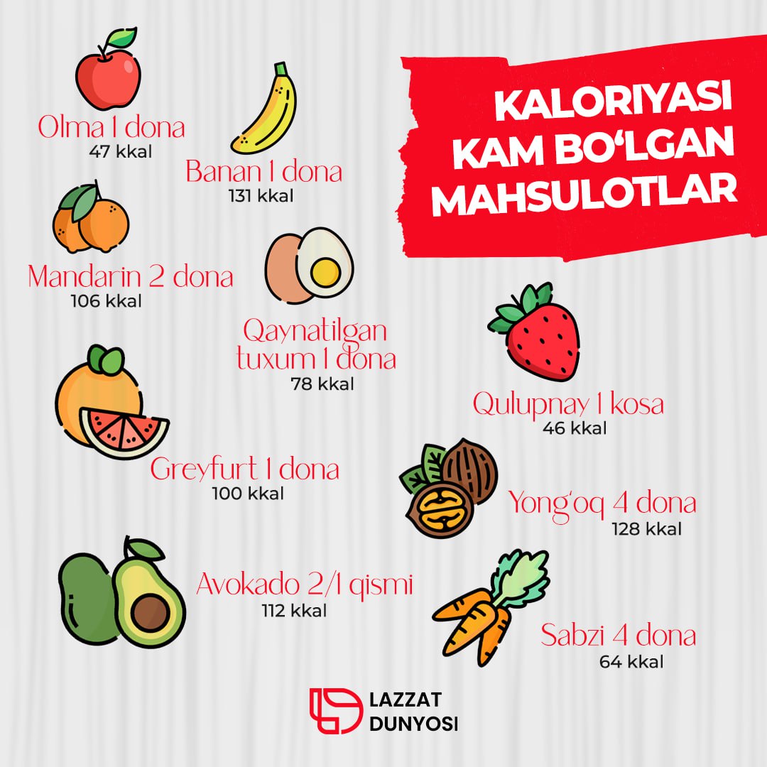 Low-calorie products