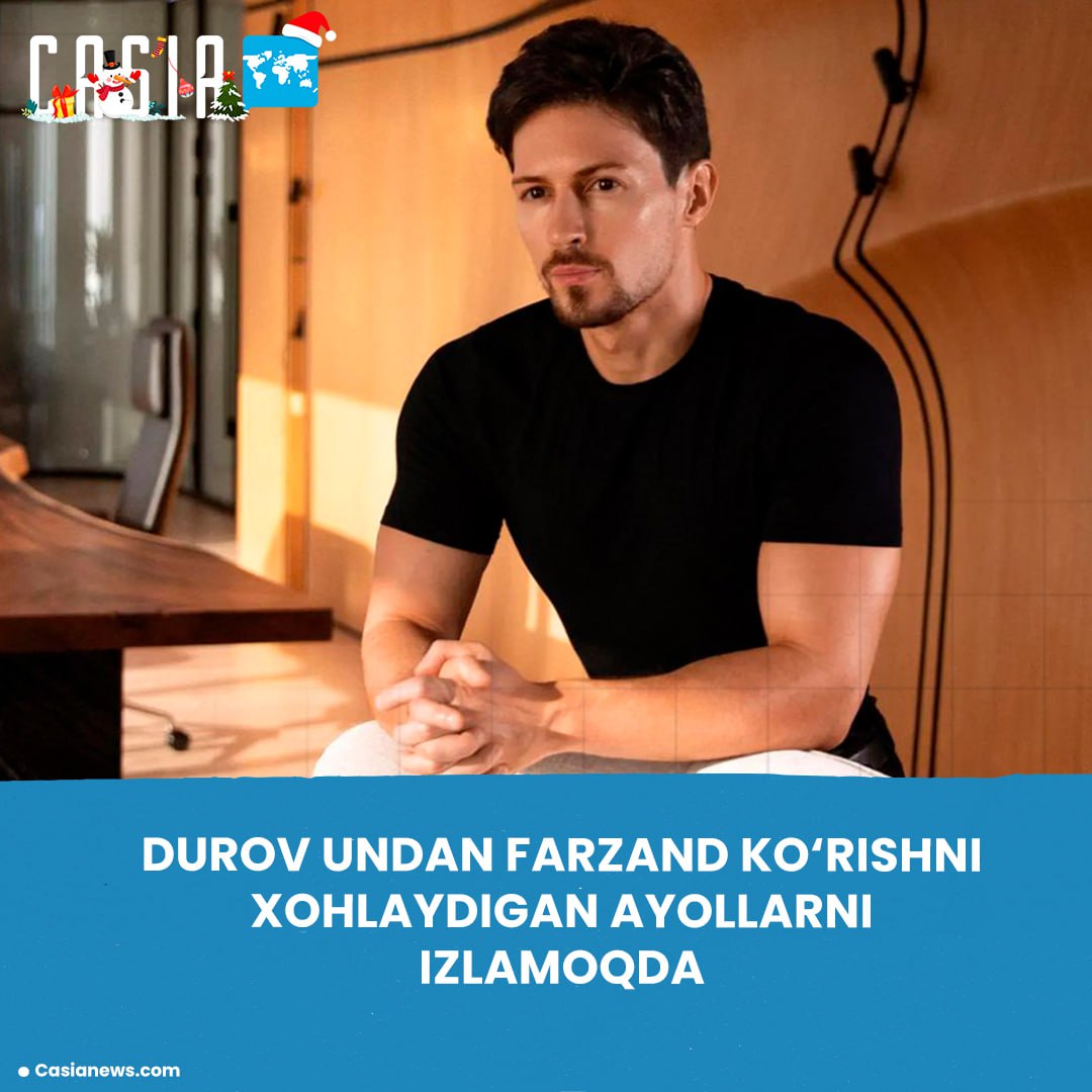 Durov will cover IVF costs for women who wish to have a child with him.