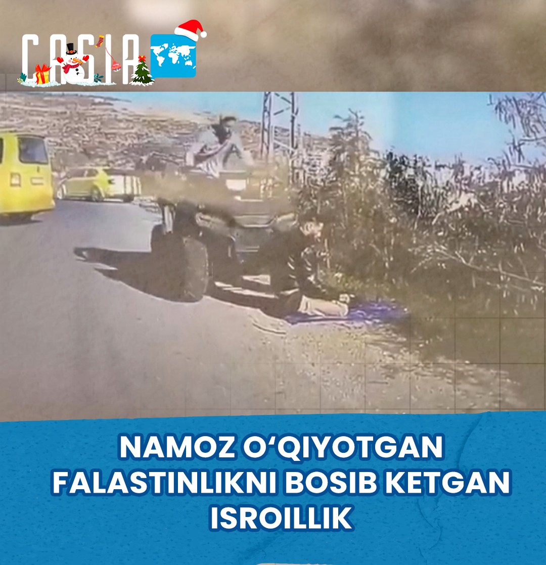 Israeli settler runs over a praying Palestinian
