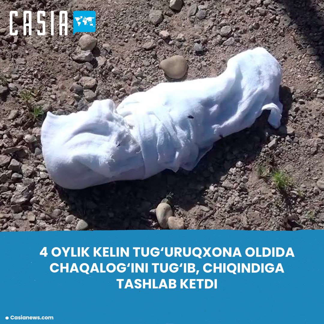 4-month-old bride gives birth to baby in front of maternity hospital, throws it in the trash