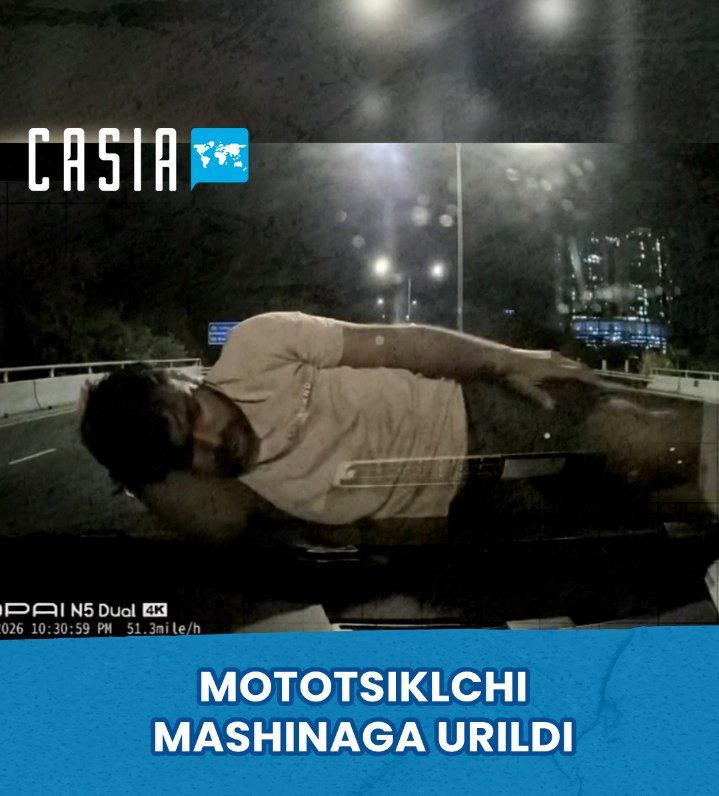 Motorcyclist crashes into car