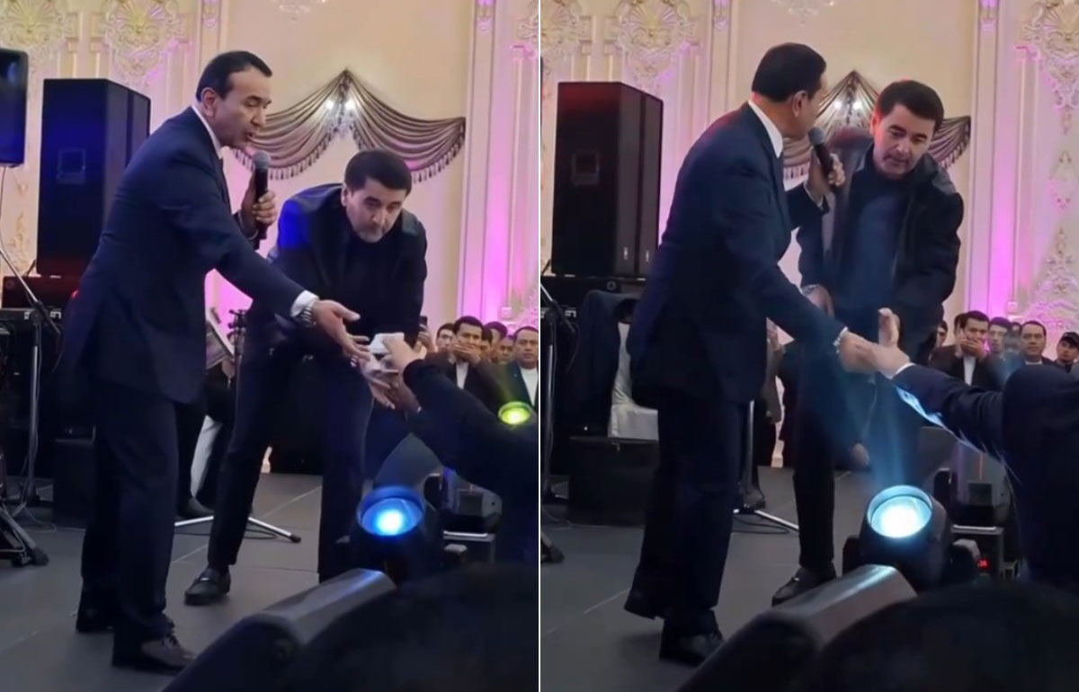 Minister Ozodbek Nazarbekov was explained that he sang at a wedding and received stolen money