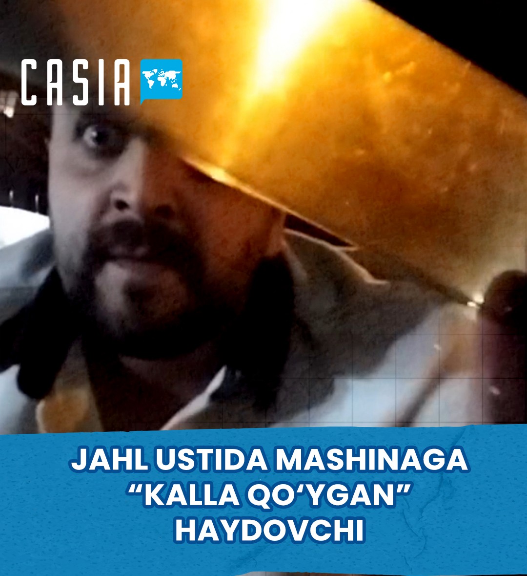Road Rage: Driver Smashes Taxi Window with His Head