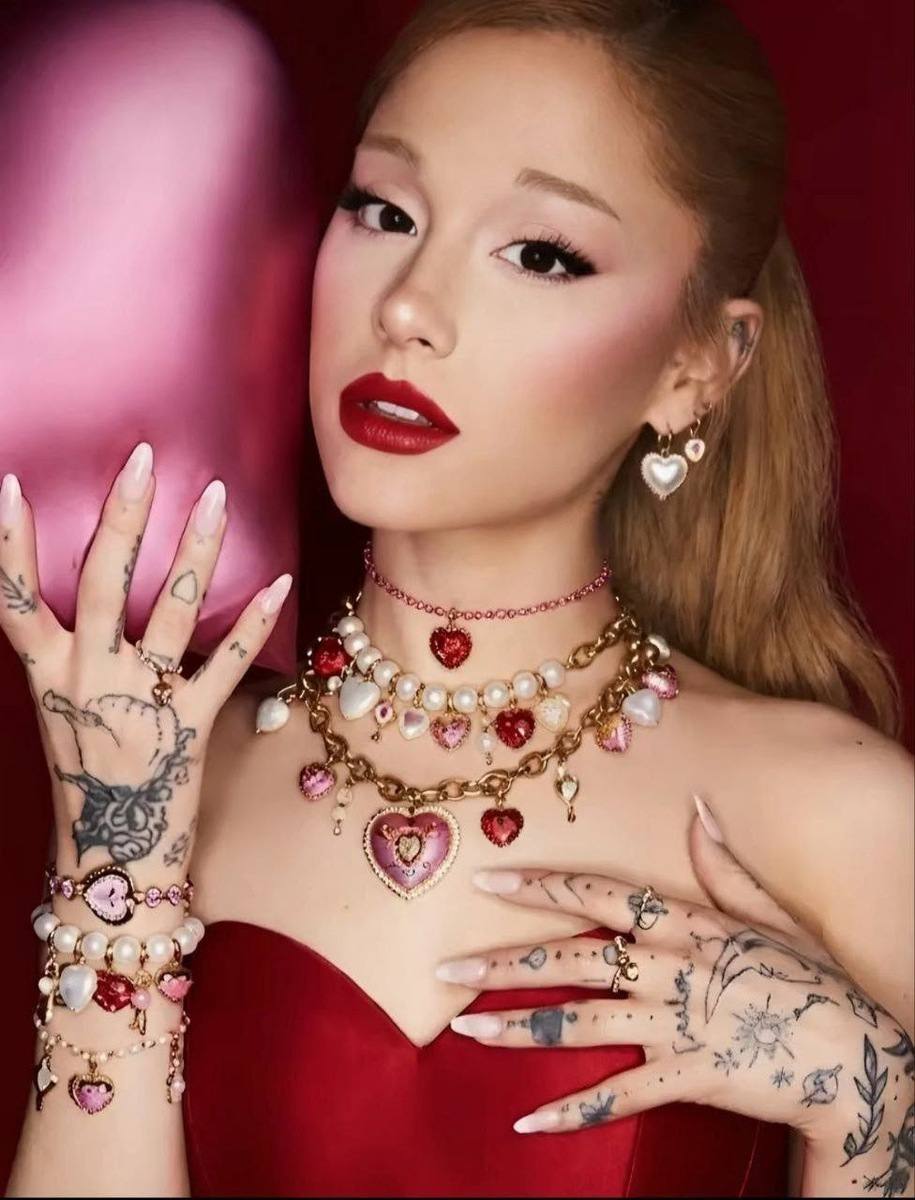 Ariana Grande becomes the face of Swarovski’s new Valentine’s Day campaign