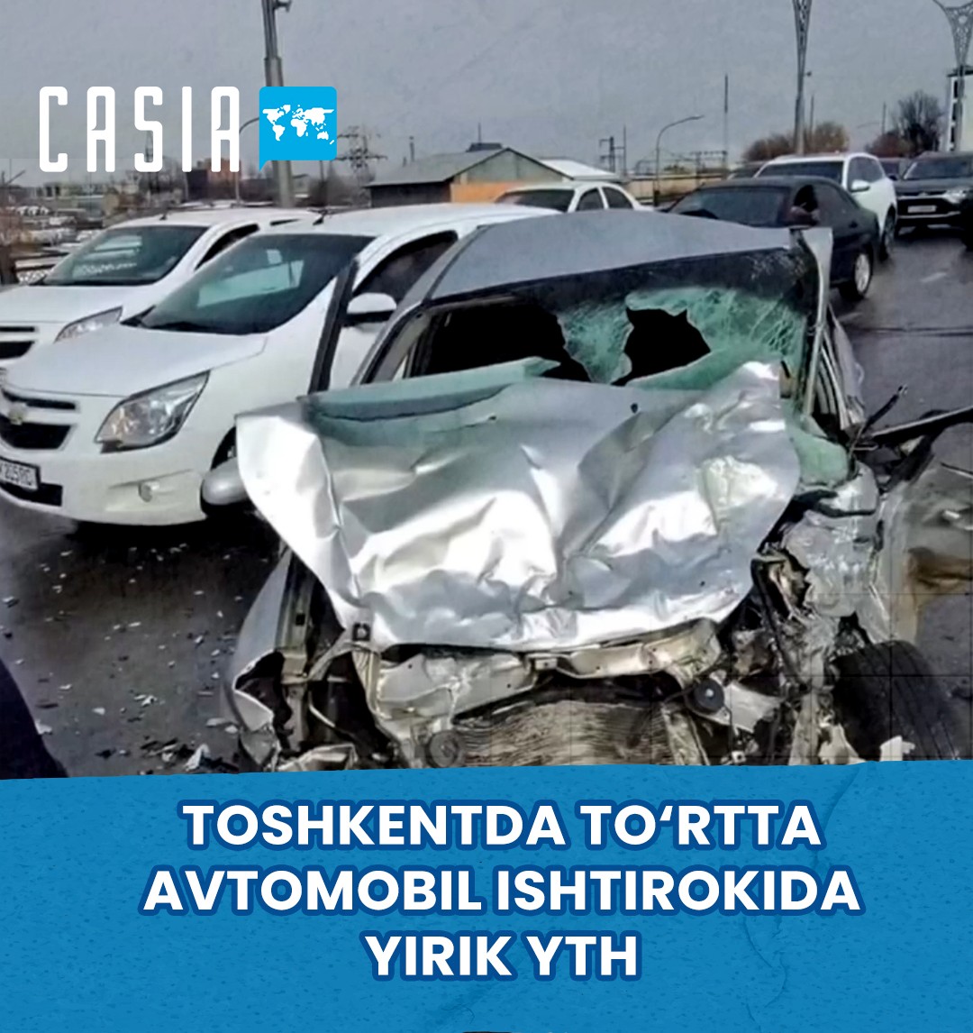 Major four-car accident reported in Tashkent