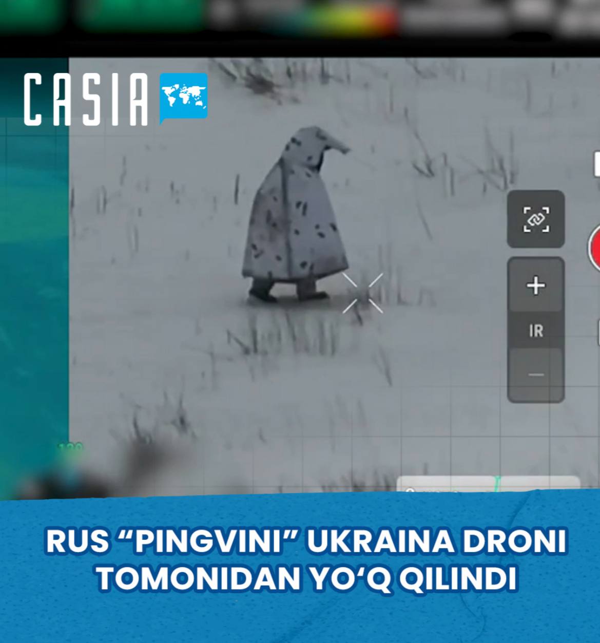 Russian soldier dressed as penguin killed by drone in snowy Ukraine