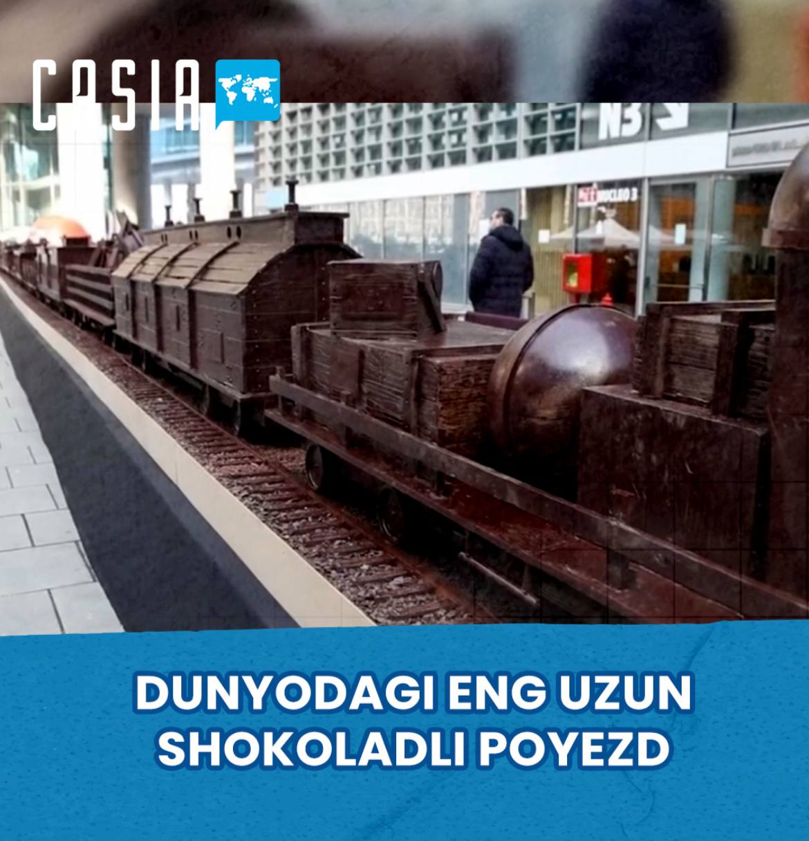 World's longest chocolate train unveiled in Milan