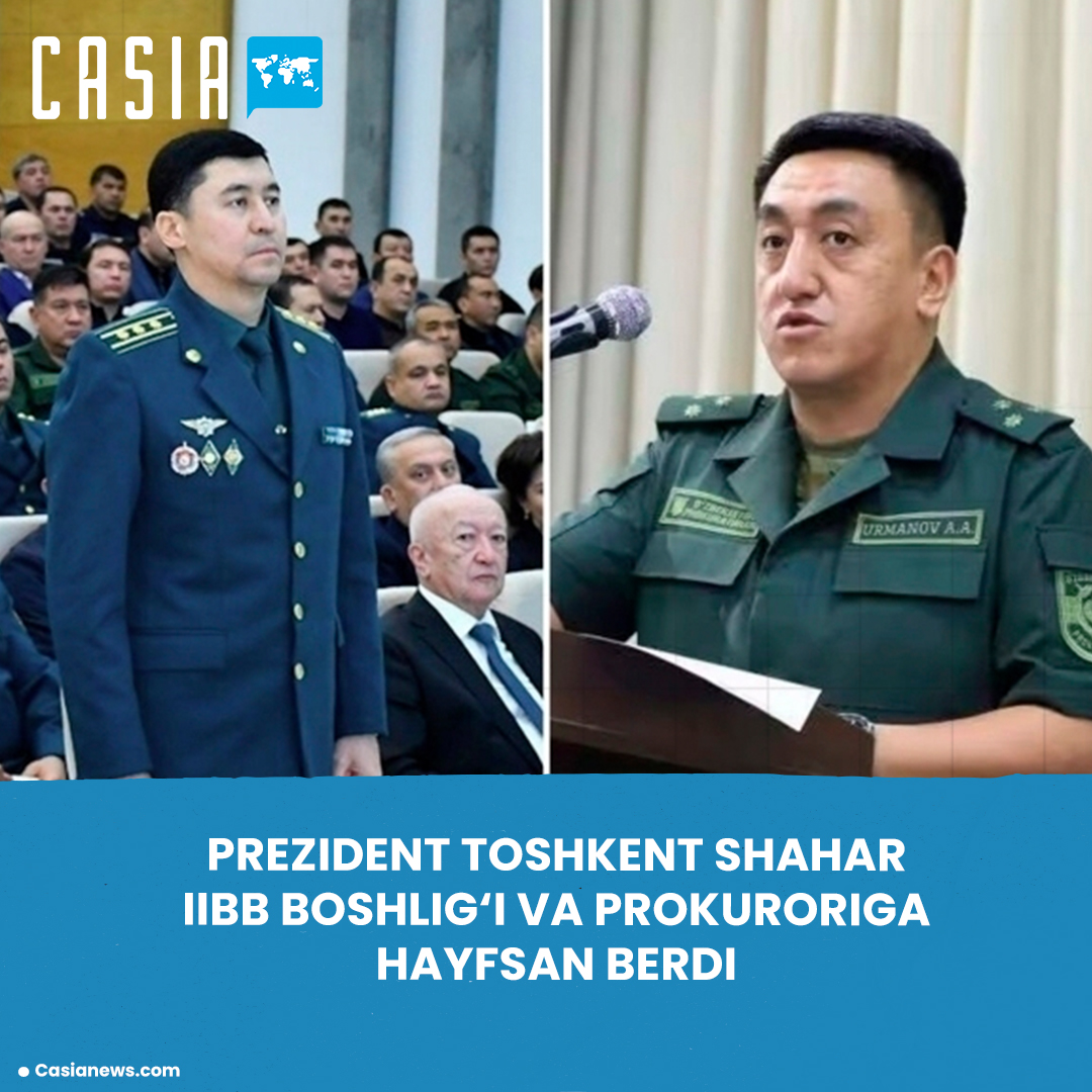 The President has dismissed the head of the Tashkent city police department and prosecutor.