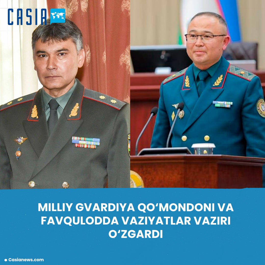 Uzbekistan appoints new National Guard Commander and Emergency Situations Minister