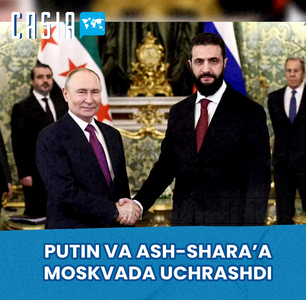 Putin, al-Shara'a meet in Moscow