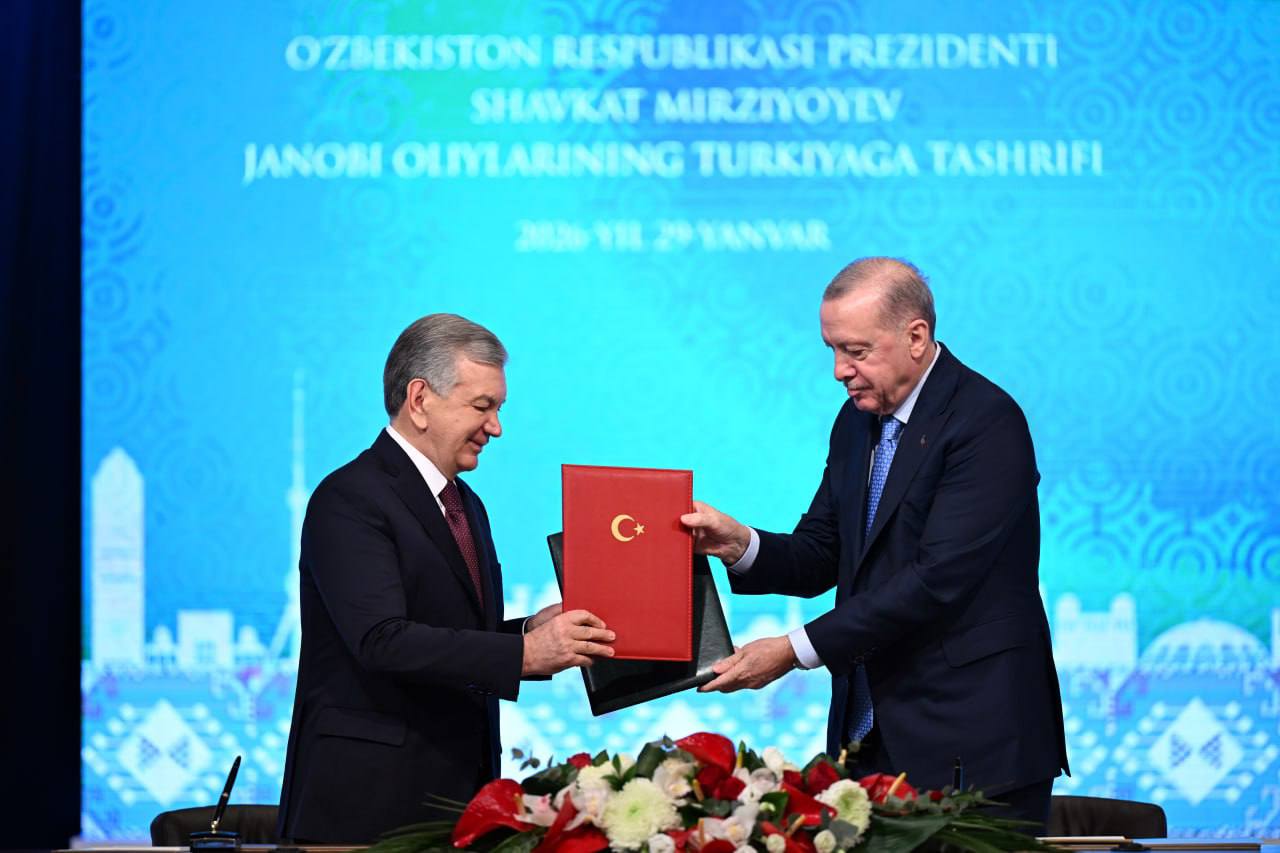 Presidents of Uzbekistan and Turkey sign bilateral documents