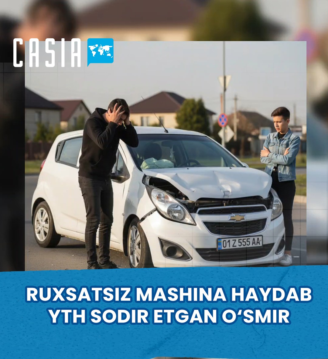 Teen Causes Traffic Accident While Driving Without Permission