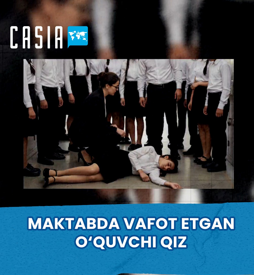 It was reported that the schoolgirl in Almalyk died before the meeting began