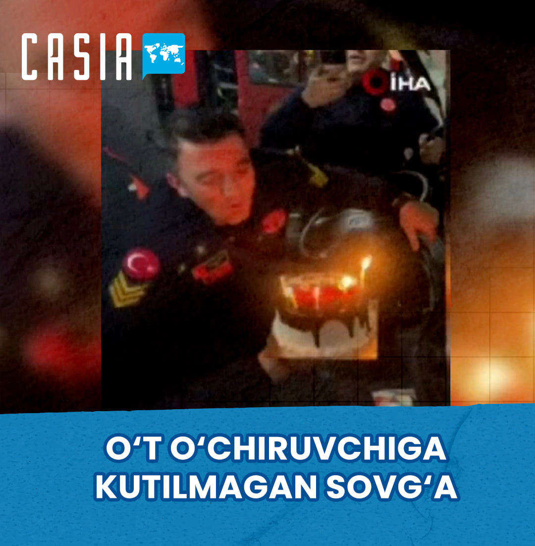 A surprise gift for a firefighter