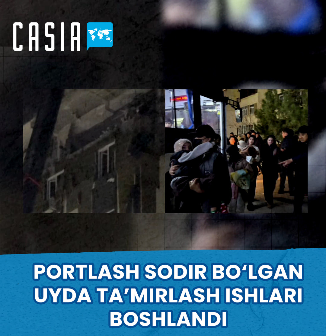 Repair work underway at house where explosion occurred in Andijan