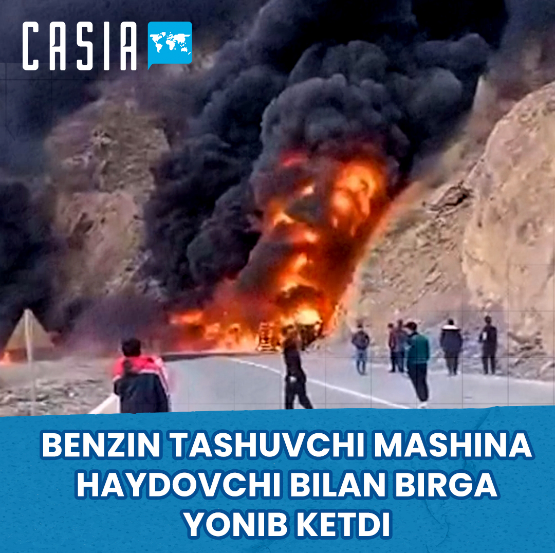 A gasoline truck caught fire in Kyrgyzstan, killing the driver