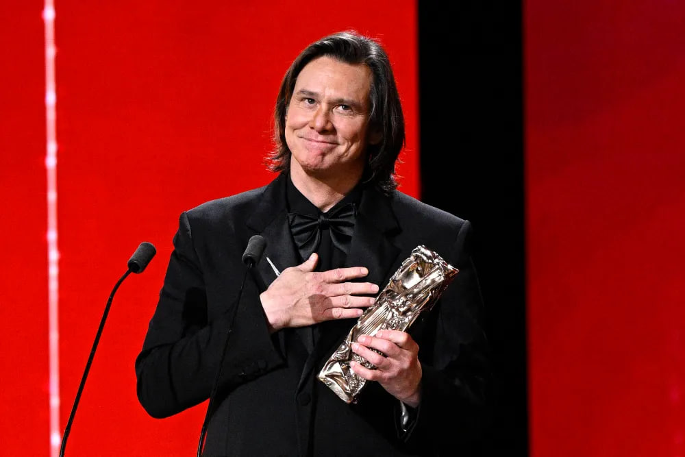 Jim Carrey received an honorary “César” award in France