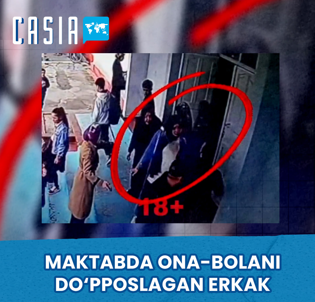 Man beats mother and child at school in Margilan