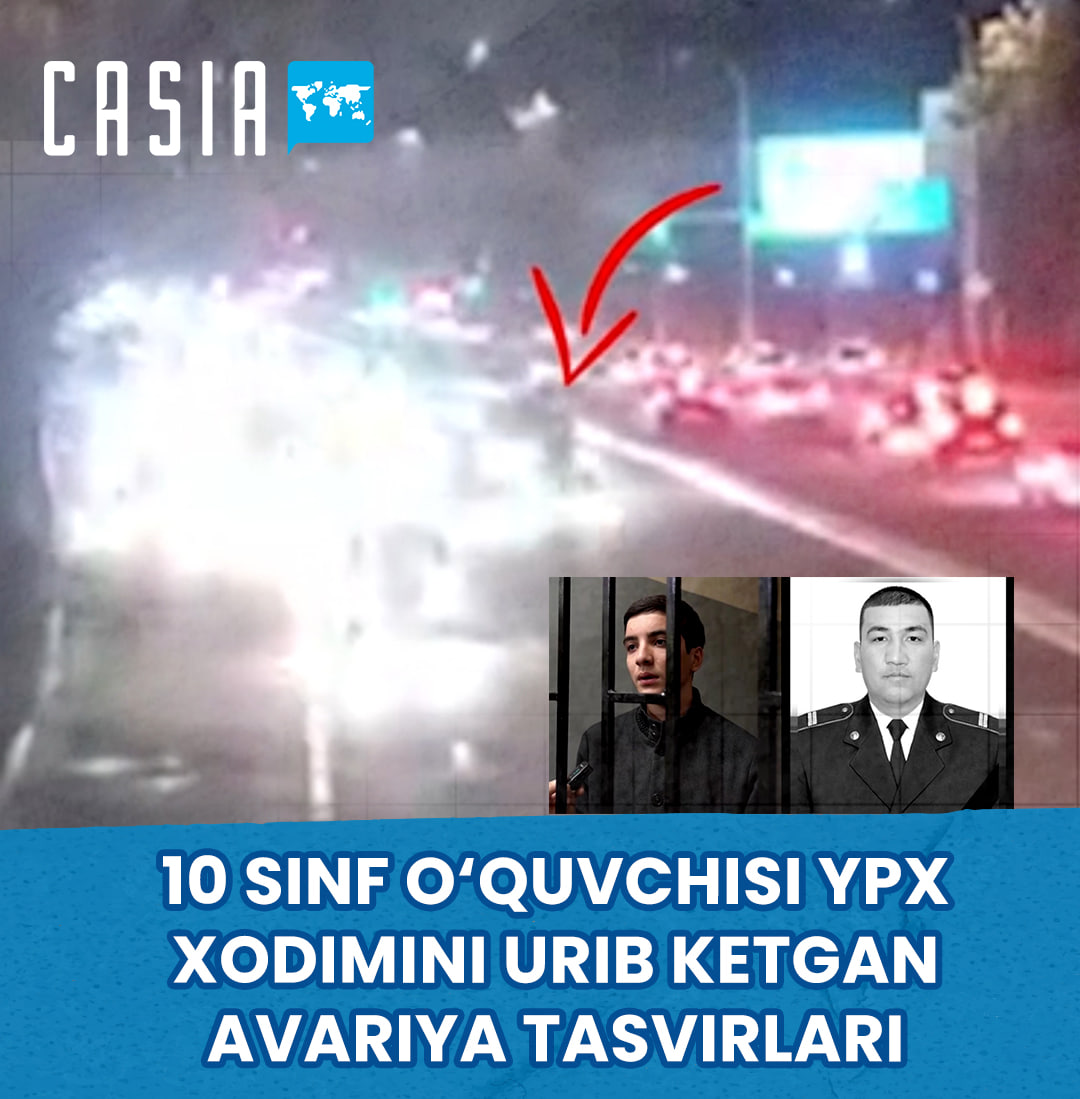 Footage of the accident in which a 10th grader hit a traffic police officer