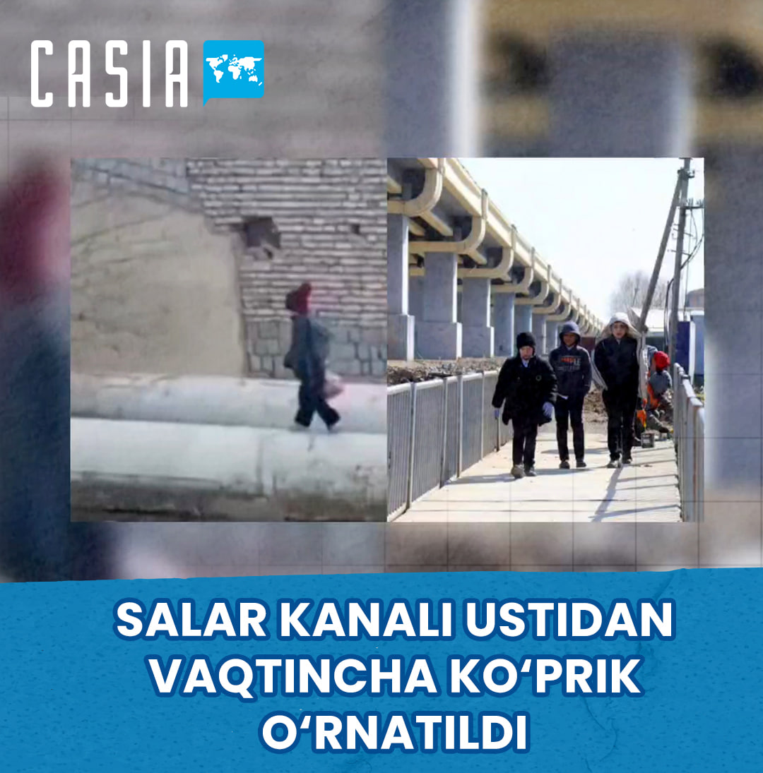 Temporary bridge over the Salar canal completed