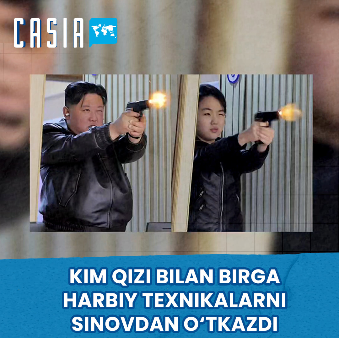 Kim and daughter test military equipment