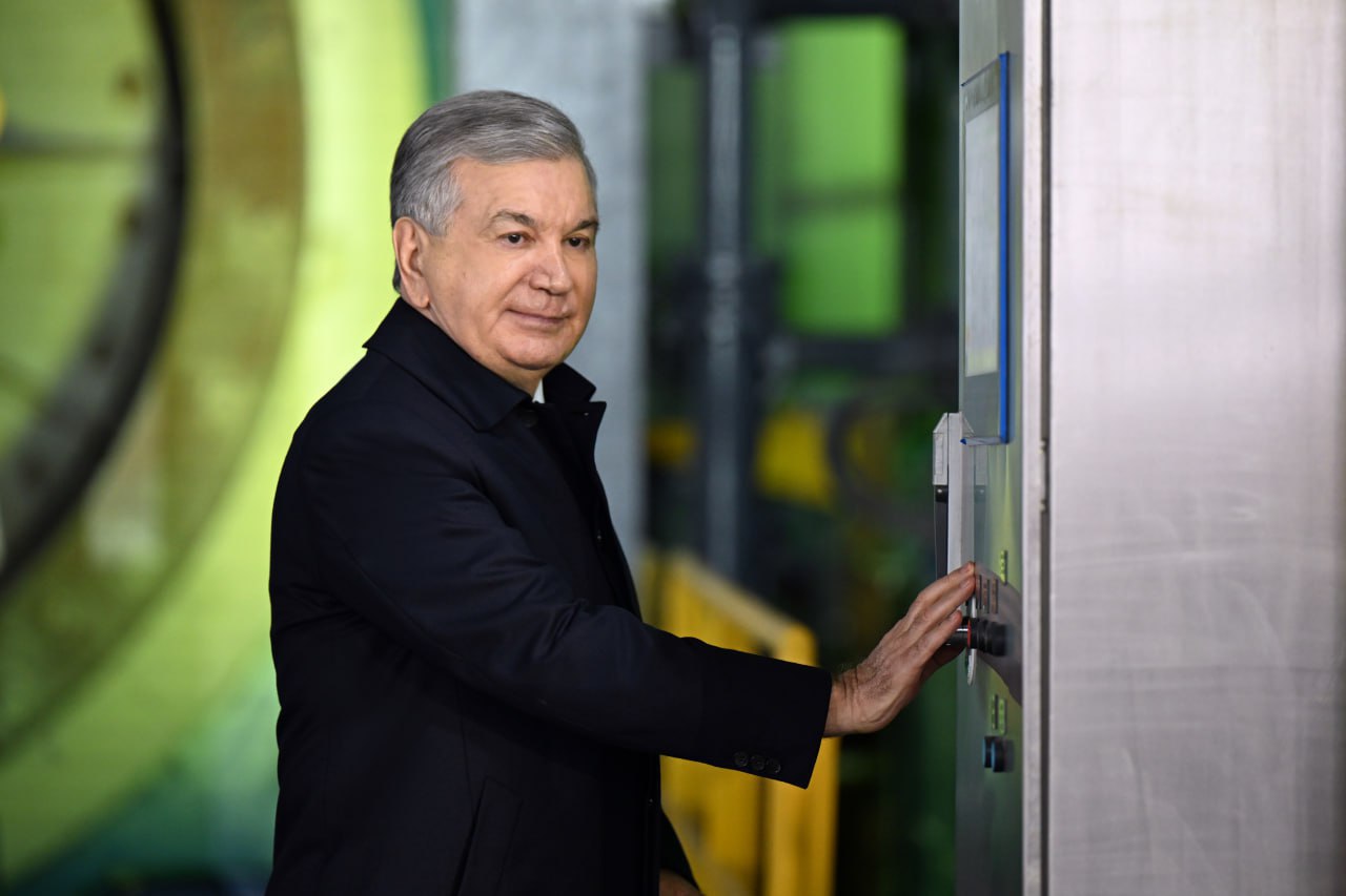 President launches new copper enrichment plant in Almalyk