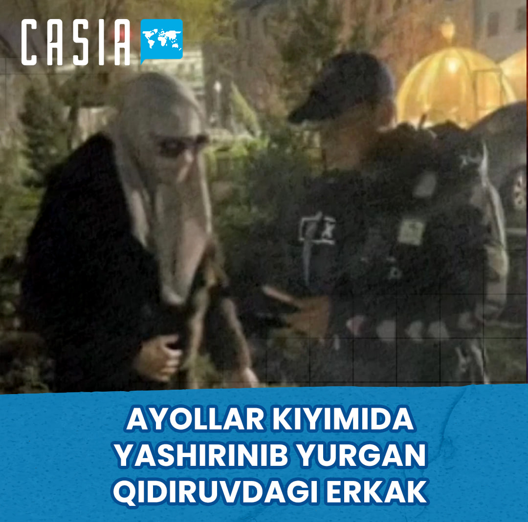 Man disguised as women's clothing caught in Kashkadarya