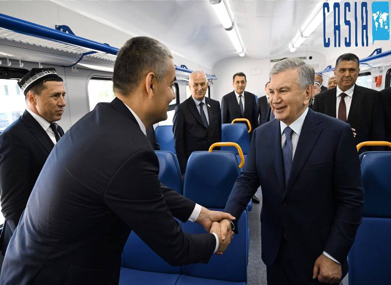 A new electric train service connecting the regions of the Fergana Valley has been launched.